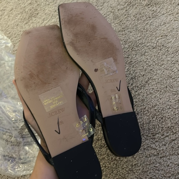 Used J Crew New Capri thong sandals in leather BX889 - Picture 3 of 5